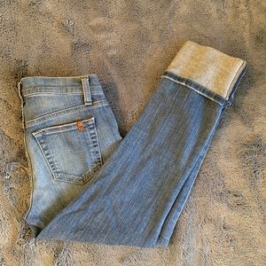 Folded Ankle Joes Jeans
